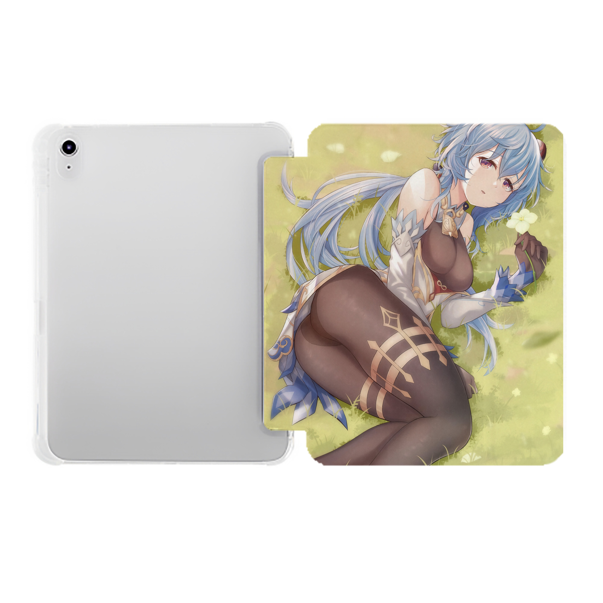 げんし神 genshin IPad ケース ペン収納付き 三つ折りスタンド PUレザー×シリコン 対応機種9.5/10.5/10.9インチ